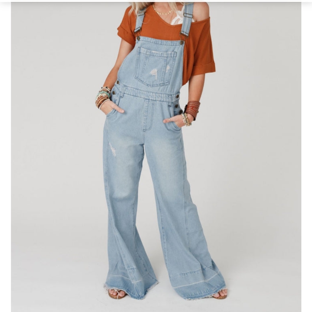 Aaron and Amber Jean overall jumpsuit